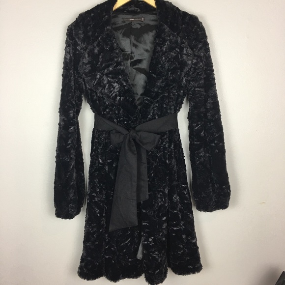 hazel Jackets & Blazers - Anthropologie Hazel Faux Fur Swing Coat Size M